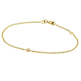 Christian Dior Dior Diamond Bracelet 18K Yellow Gold Women's