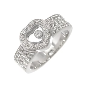 Chopard Happy Diamond Heart Ring K18 WG White Gold 750