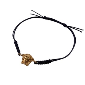 VERSACE Medusa Bracelet Ankle Bangle Gold Men's