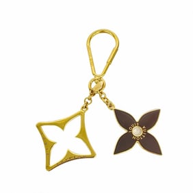 Louis Vuitton Keychain Portocle Puzzle M65218 Gold Brown Ladies