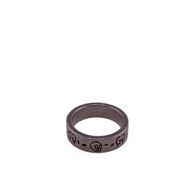 GUCCI Ghost 925 Ring Fashion Silver Unisex
