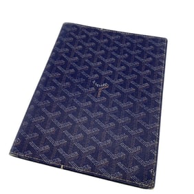 GOYARD Herringbone Notebook Cover, High Quality Leather, Genuine Brown