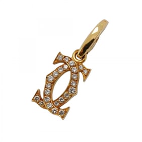 Cartier 2C 18KYG Yellow Gold Diamond Pendant for Women