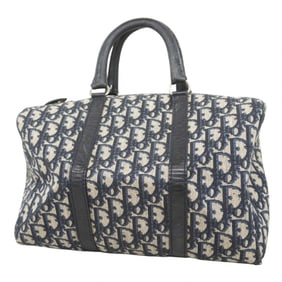 Christian Dior handbag Trotter canvas navy ladies