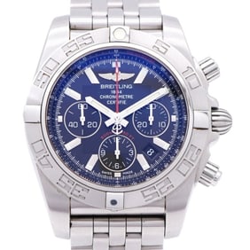 Breitling Chronomat 44 A010B08PS Automatic Watch Stainless Steel Black Dial 1105BREITLING Men's
