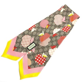 Gucci Women's Scarf Bandana Neck Bow GG Apple