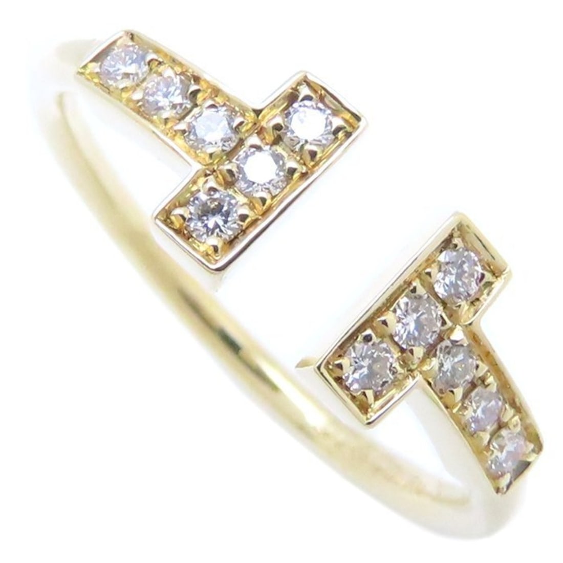 TIFFANY&Co. Tiffany T-wire ring, diamond, 18K yellow gold, 293750 (1 of 9)