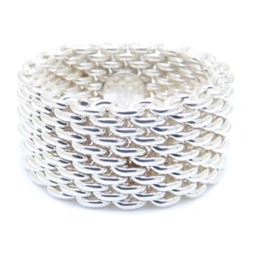 TIFFANY&Co. Tiffany Somerset Mesh Ring, 925 Silver, 293703