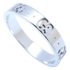 GUCCI Icon Ring #21 K18WG White Gold 293710