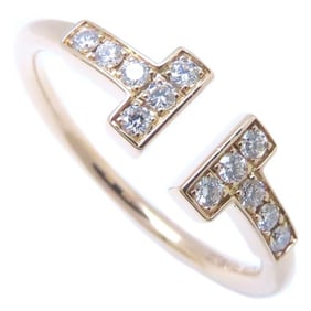 TIFFANY&Co. Tiffany T Wire Ring Diamond 750PG Pink Gold 60147315 K18RG Rose 293695