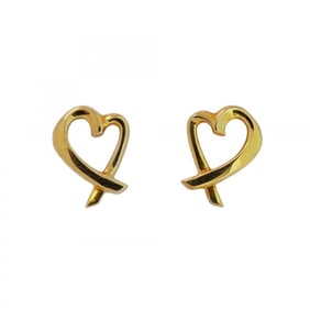 Tiffany earrings, loving heart, 18KYG yellow gold, ladies