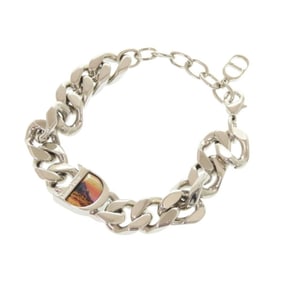 Christian Dior Dior Metal Silver Chain Bracelet 1063Dior Men's