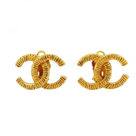 Chanel Earrings Coco Mark GP Plated Gold Ladies