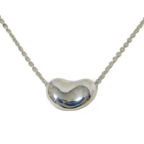 Tiffany & Co. Necklace Bean Design Pendant 12mm Sterling Silver Elsa Peretti 925 Women's