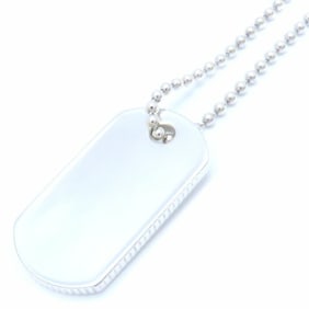 TIFFANY&Co. Tiffany Dog Tag Plate Pendant Necklace Silver 925 293729