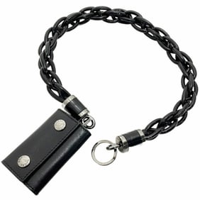 Gucci keychain chain charm enamel black GUCCI key ring bag KAH-11170