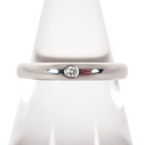 TIFFANY Pt950 Diamond Stacking Band Ring Size 8