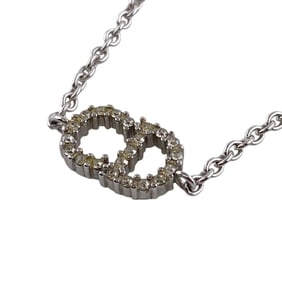Christian Dior Dior Clair D Lune Bracelet High Ankle Bangle Arm Wrist Silver Women's