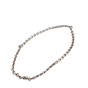 TIFFANY&Co. Tiffany Oval Chain Necklace High Silver Unisex