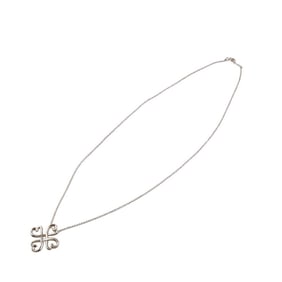 TIFFANY&Co. Tiffany Loving Heart Clover 3.1g Necklace High Chain Silver Women's