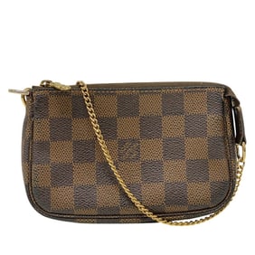 LOUIS VUITTON Louis Vuitton N58009 Mini Pochette Accessoires Pouch Damier High Brown Women's