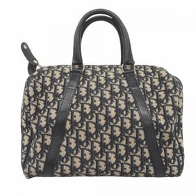 Christian Dior handbag Trotter canvas navy ladies