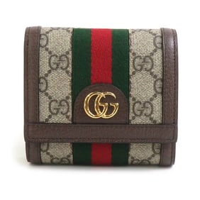 GUCCI Bi-fold Wallet Ophidia GG Supreme Canvas Brown Men's Women's 598662 56077g