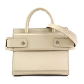 Givenchy handbag shoulder bag leather beige silver women's w1148k