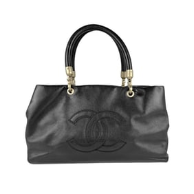 CHANEL handbag in caviar leather, black, for women, n1194