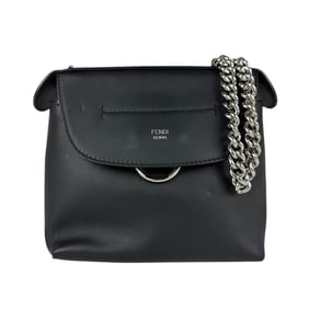 FENDI Back to School Leather Backpack Black Women's 8BZ041 A1AV z5197