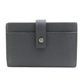 Saint Laurent SAINT LAURENT Business Card Holder/Card Case Leather Grey Men's Women's 56082a