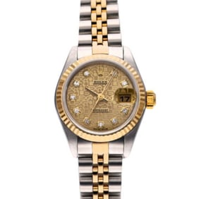 Rolex Datejust 10P Diamond 79173G K Series (manufactured around 2001) Champagne Computer/Diamond