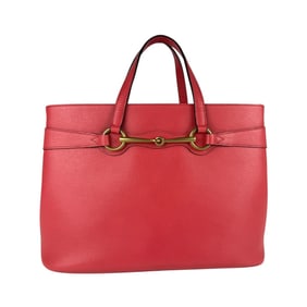 GUCCI Handbag Shoulder Bag Horsebit Leather Red Women's 319795 z5160