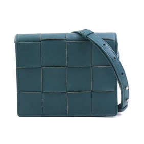 BOTTEGA VENETA Shoulder bag Leather Dark green Men's Women's 56064a