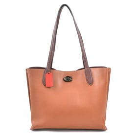 COACH shoulder bag leather brown ladies r10538a