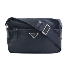 PRADA Shoulder Bag Nylon Black Men's Women's 56062g