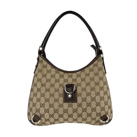 GUCCI Handbag GG Canvas Leather Brown Women's 130738 z5164