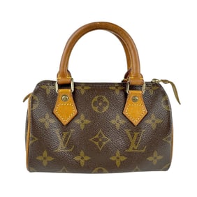 Louis Vuitton LOUIS VUITTON Handbag Monogram Mini Speedy Canvas Brown Women's M41534 z5144