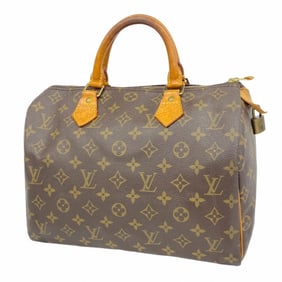 Louis Vuitton Handbag Monogram Speedy 30 M41108 Brown Ladies