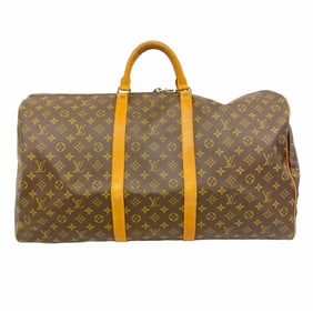 Louis Vuitton Boston Bag Monogram Keepall 60 M41422 Brown Men's Women's