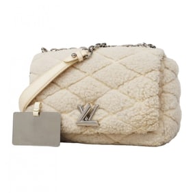Louis Vuitton Shoulder Bag Twist Lock White Ladies