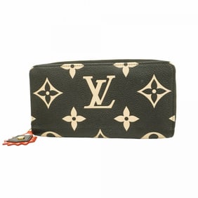 Louis Vuitton Long Wallet Monogram Empreinte Crafty Zippy M69698 Black Women's