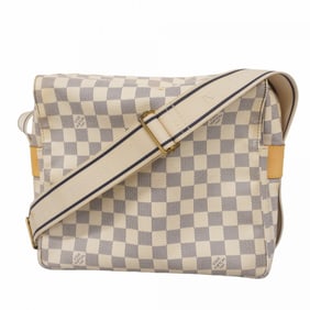 Louis Vuitton Shoulder Bag Damier Azur Naviglio N51189 White Women's