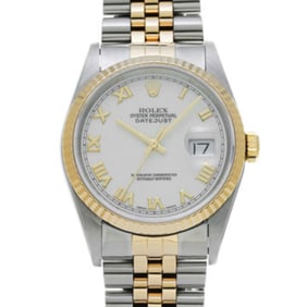 Rolex Datejust 16233 T serial (manufactured around 1996) White Men's Watch Automatic