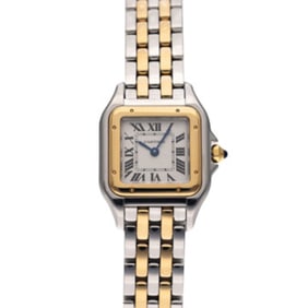 Cartier Panthere SM 2 Row W2PN0006 Silver Women's Watch Quartz