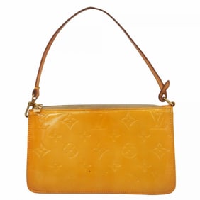 Louis Vuitton Pouch Vernis Lexington M91010 Beige Women's