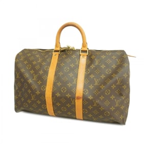 Louis Vuitton Boston Bag Monogram Keepall 45 M41428 Brown Men's Women's