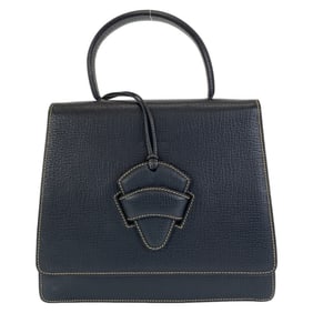LOEWE Vintage Barcelona Navy Leather Handbag for Women