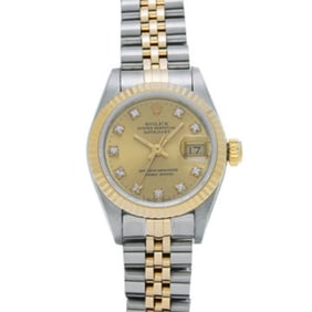 Rolex Datejust 69173 X series (manufactured around 1991) Champagne/Diamond Ladies' Watch Automatic