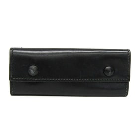 Hermes Women,Men Leather Key Case Black